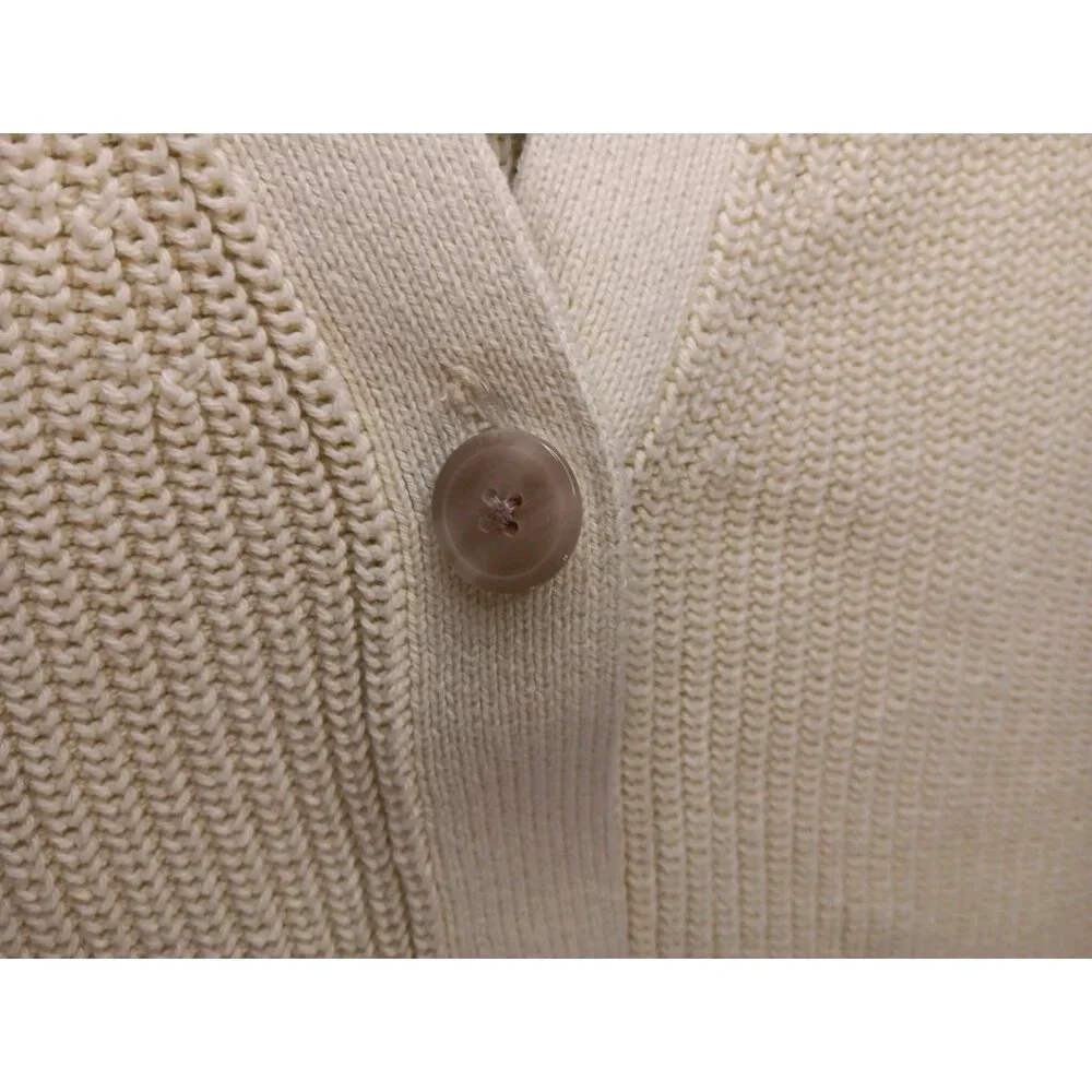Haven Well Within Cardigan Women S Yellow 100% Organic Cotton Sweater Button NWT - Picture 4 of 7